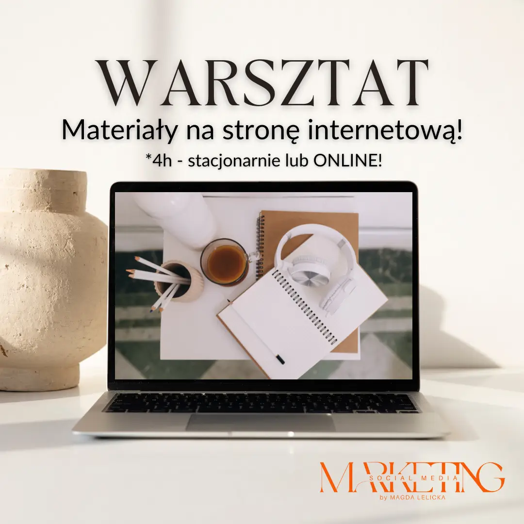 Warsztat materiały na stronę internetową – treści i struktura strony www